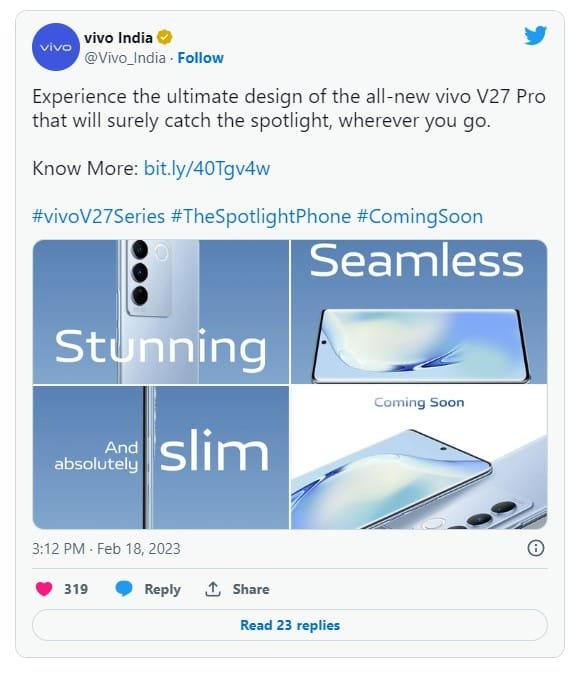 Vivo V Series Will Be Launch In India On St March Thetechuser